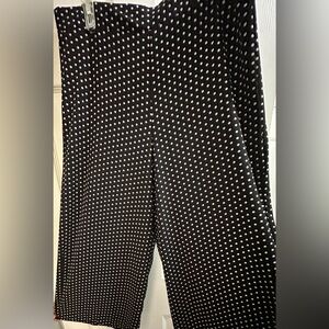 Women’s Black and White Polka Dot Pants